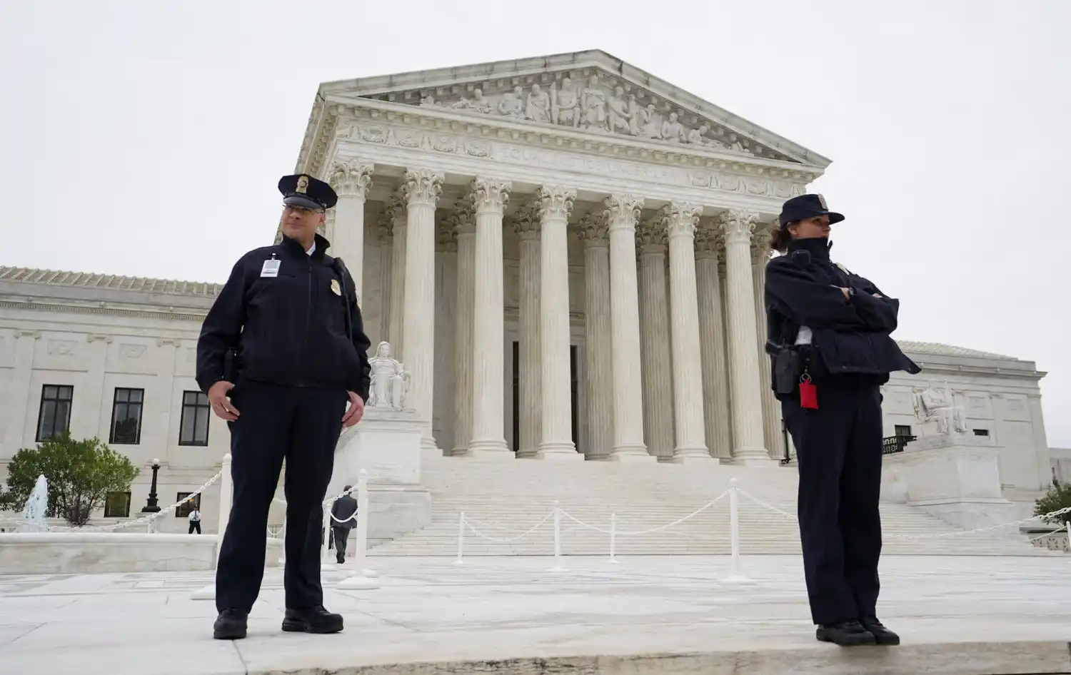 The U.S. Supreme Court building in Washington D.C., where six justices received hundreds of threatening messages from an Alaska man