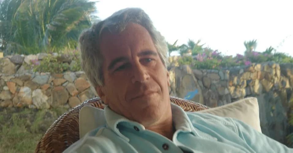U.S. Department of Justice building with Epstein files release announcement