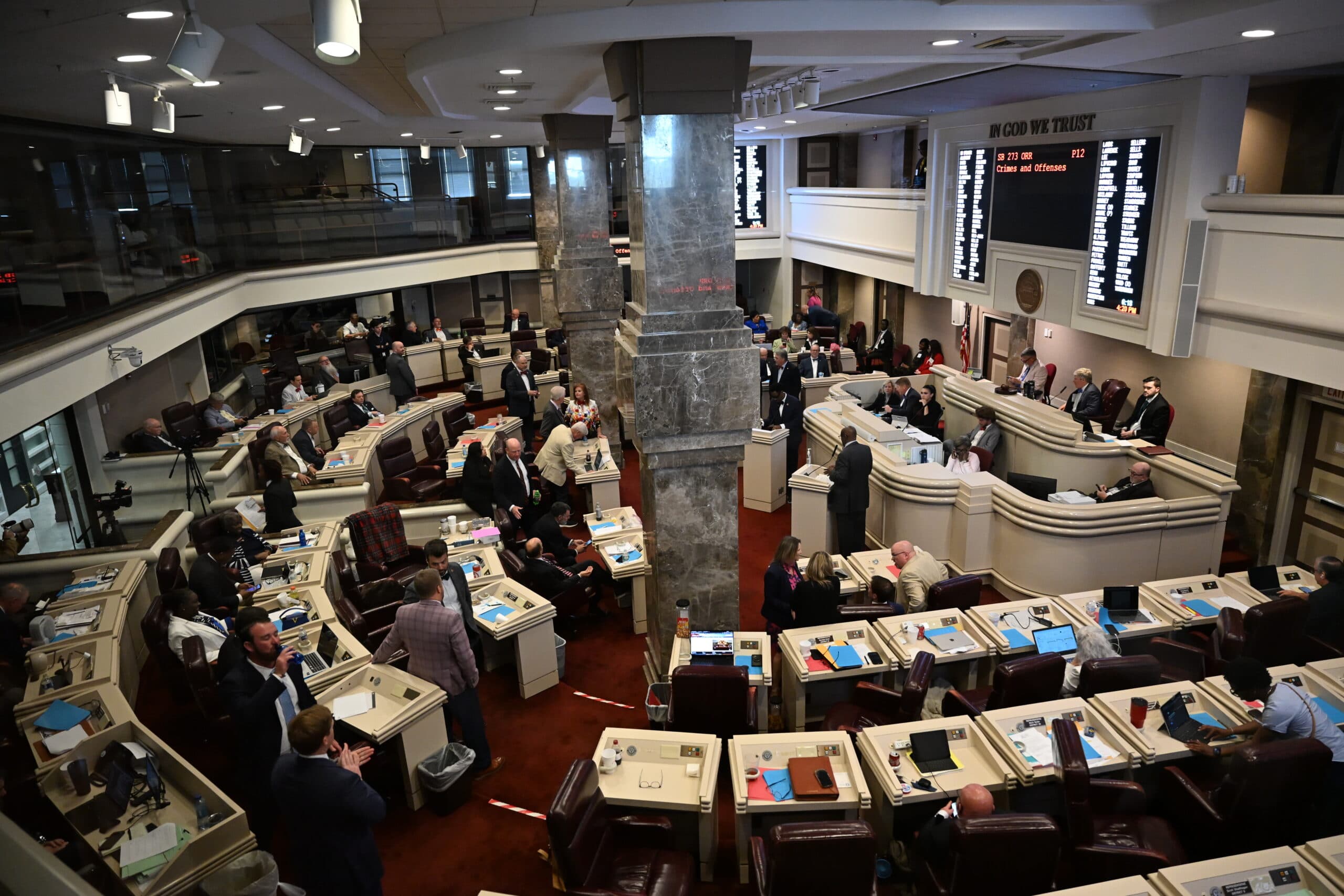 Alabama legislators during the May 2026 special redistricting session at the state capitol