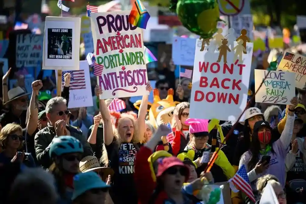 Protesters gathered outside Portland ICE facility amid tear gas deployment