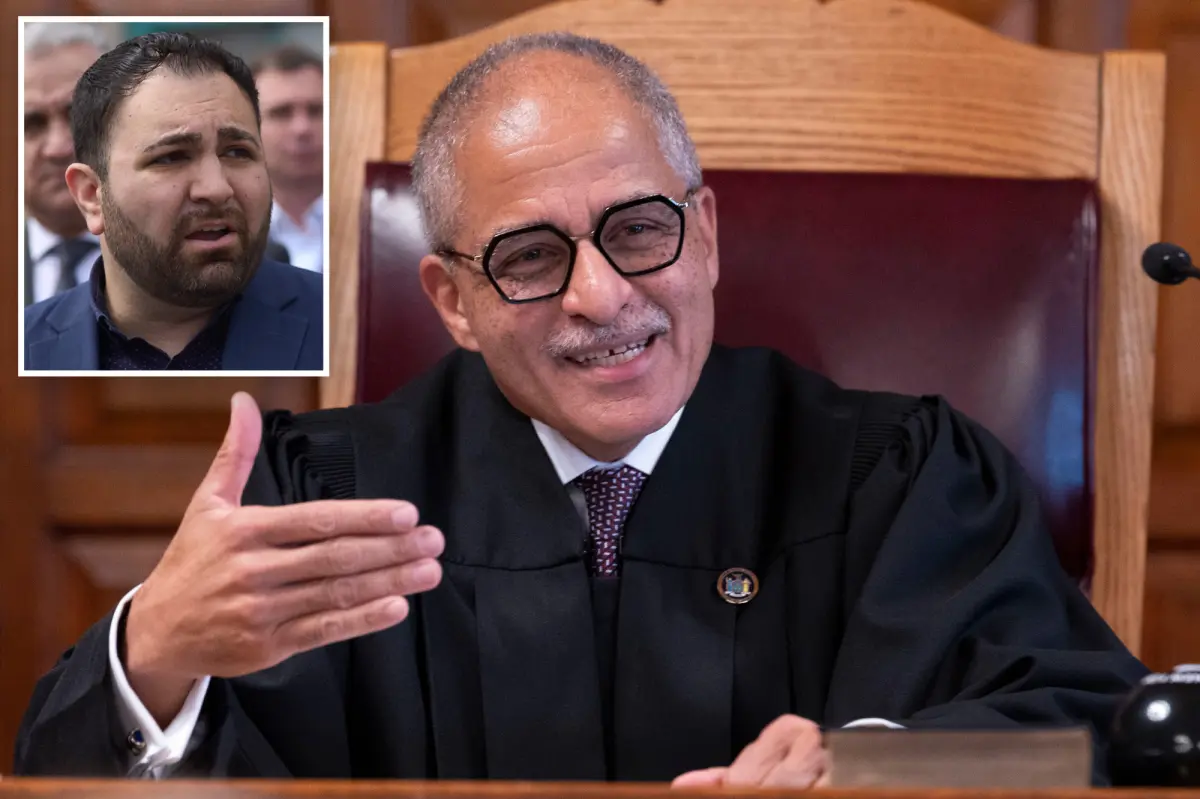 New York Chief Judge Rowan Wilson speaking at a public event