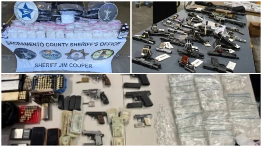 FBI Honolulu Field Office displays firearms, narcotics, and cash seized during Operation Spring Cleaning
