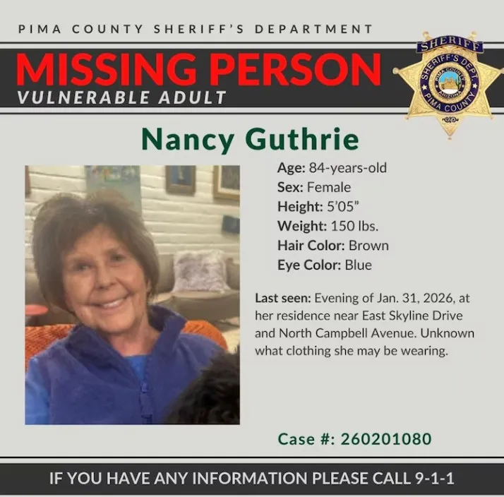 Pima County Sheriff speaking to media about Nancy Guthrie case