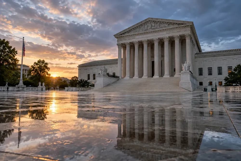 U.S. Supreme Court building on the first Monday of October