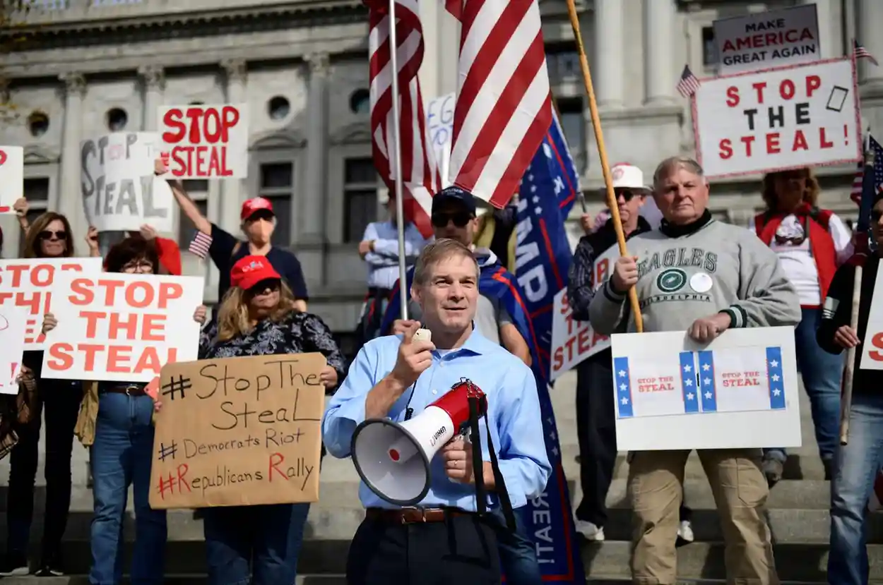 Kurt Olsen, attorney connected to Trump’s 2020 election challenges, outside a government office