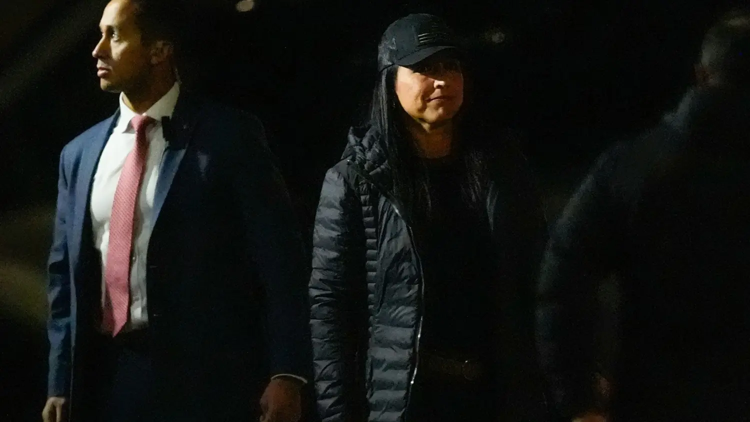 Tulsi Gabbard speaking at intelligence committee hearing with whistleblower document overlay